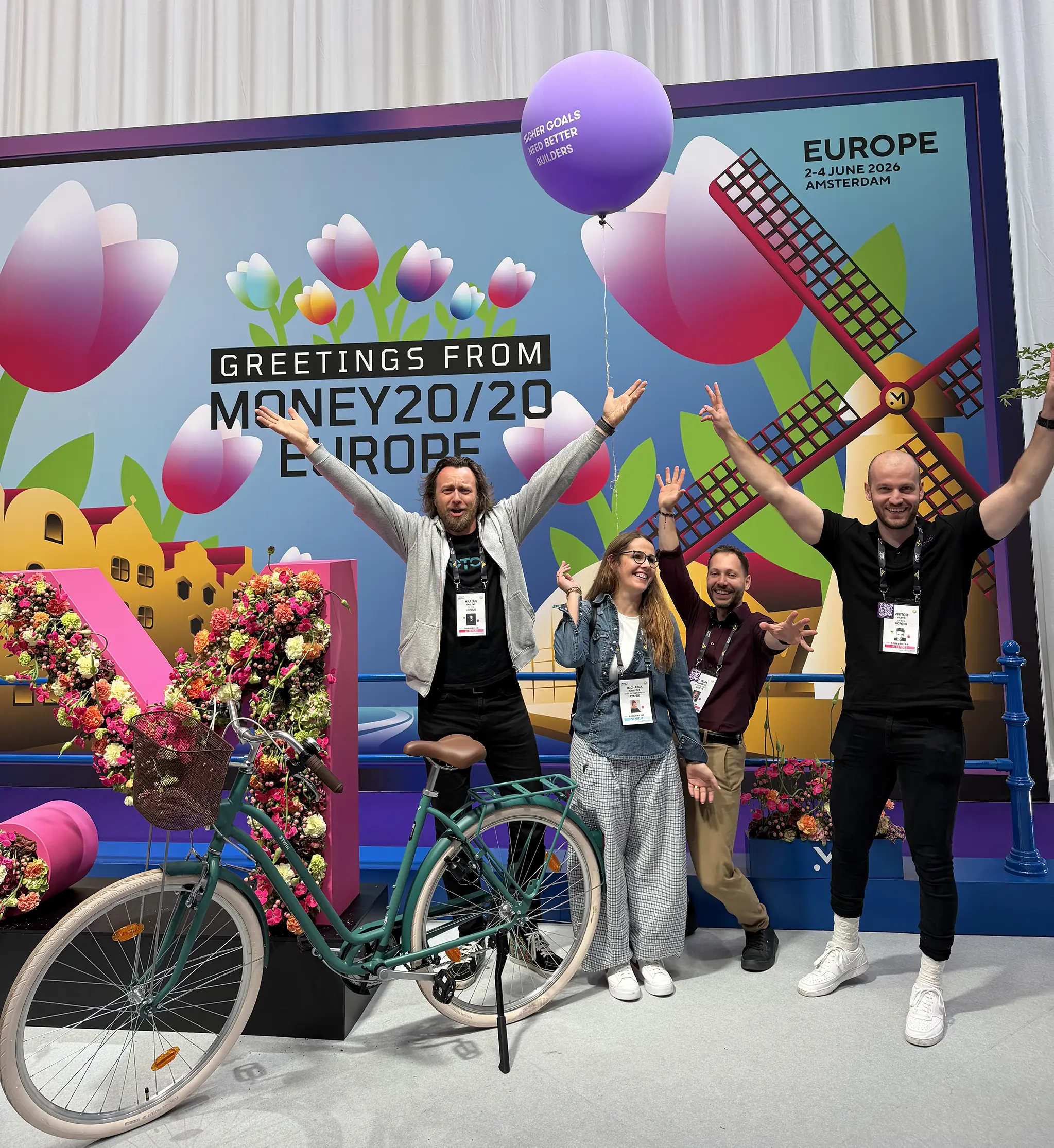 Hotovo team sending greeting from Money20/20 